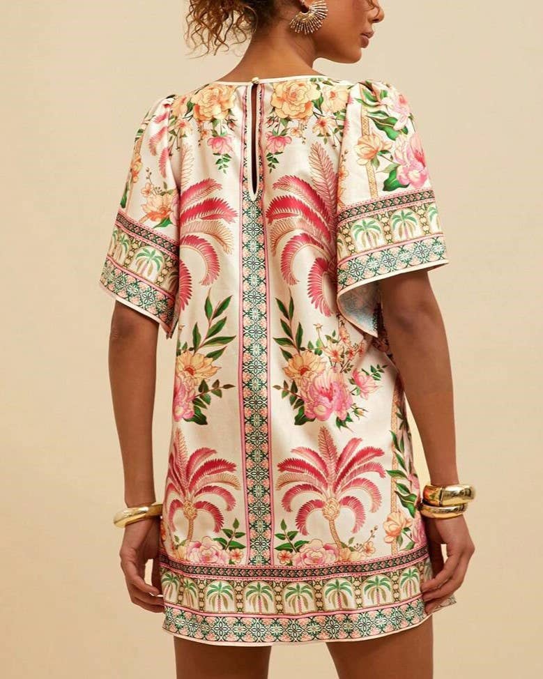 Retro Exotic Tropical Dress