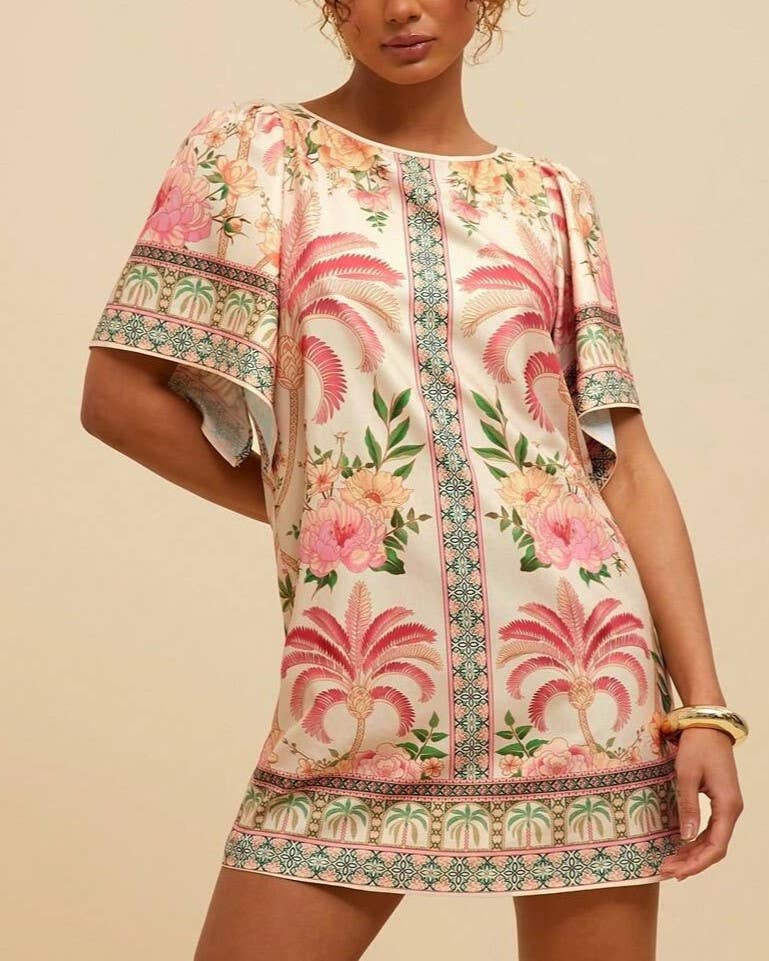 Retro Exotic Tropical Dress