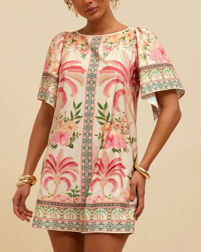 Retro Exotic Tropical Dress