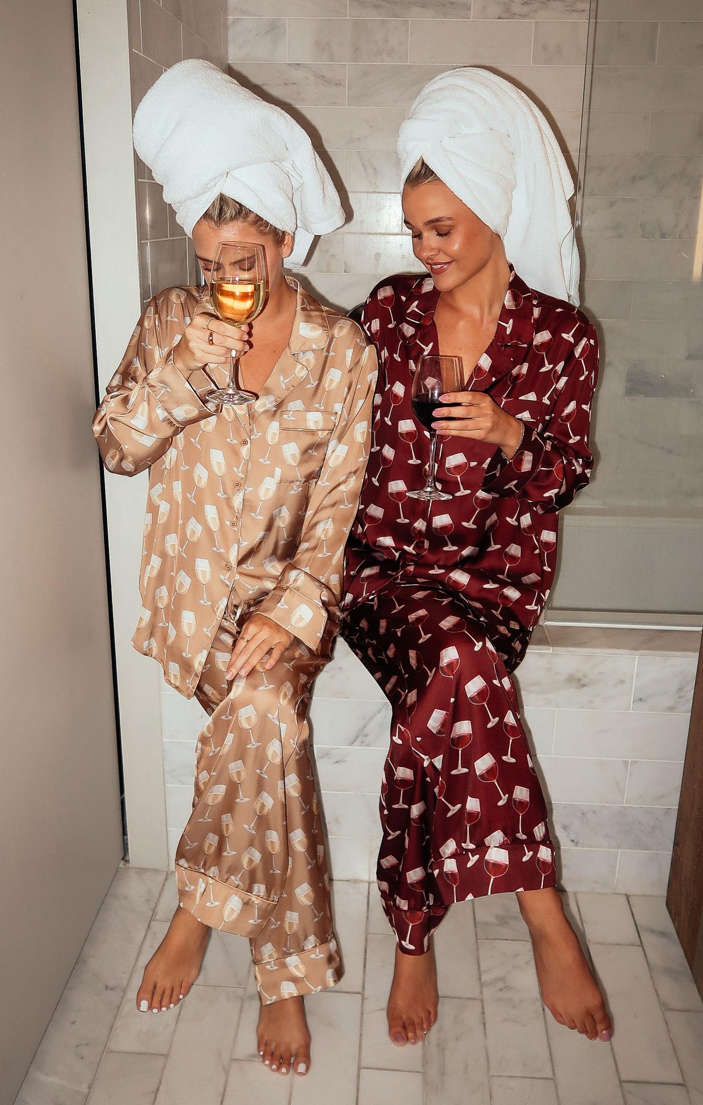 Classic PJ Set - White Wine Silky