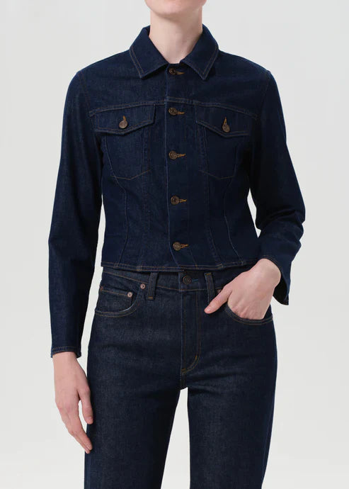 Contoured Jacket in Rinse