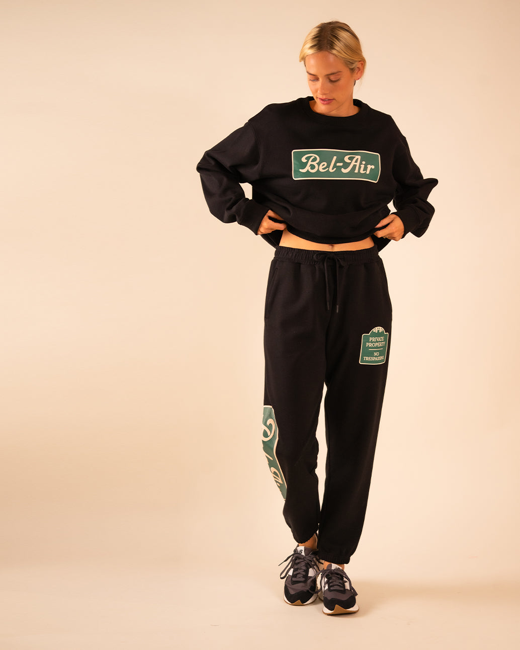 90’s Baggy Crewneck BelAir Black