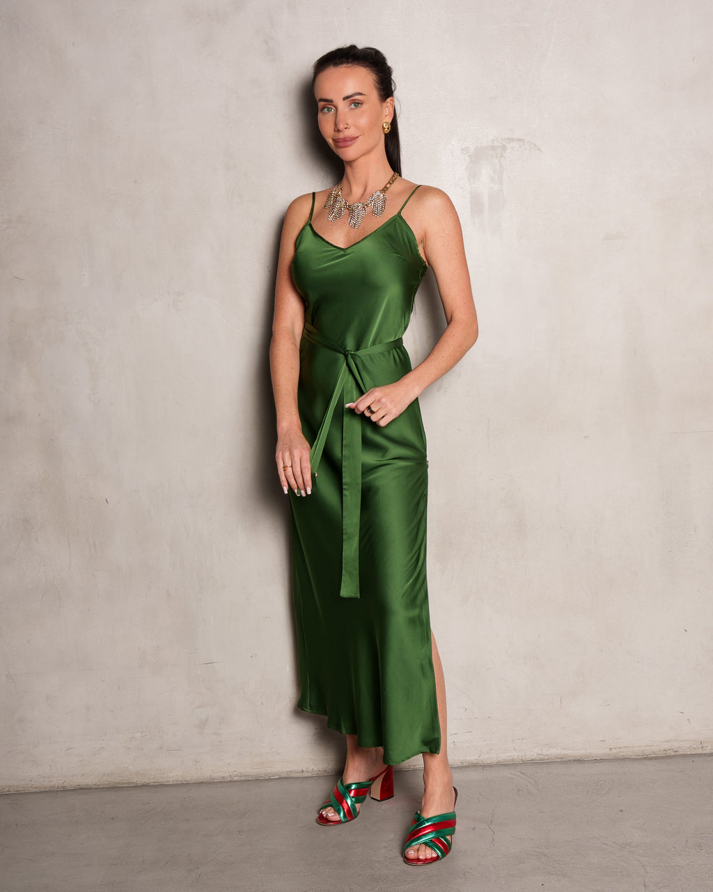 Basic Lennon Zipslip™️ Dress Pine