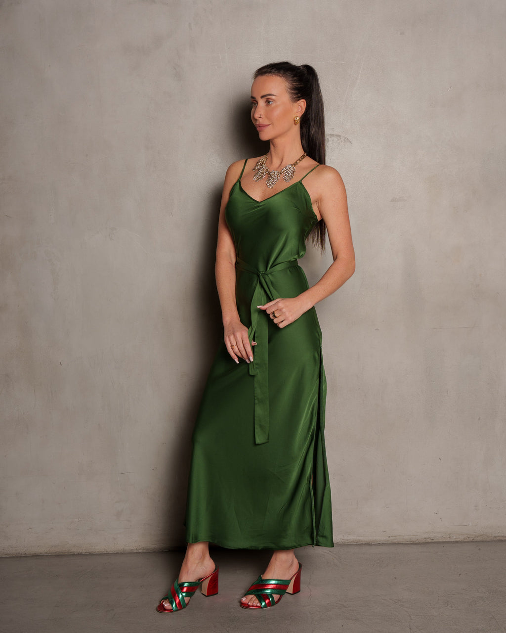 Basic Lennon Zipslip™️ Dress Pine