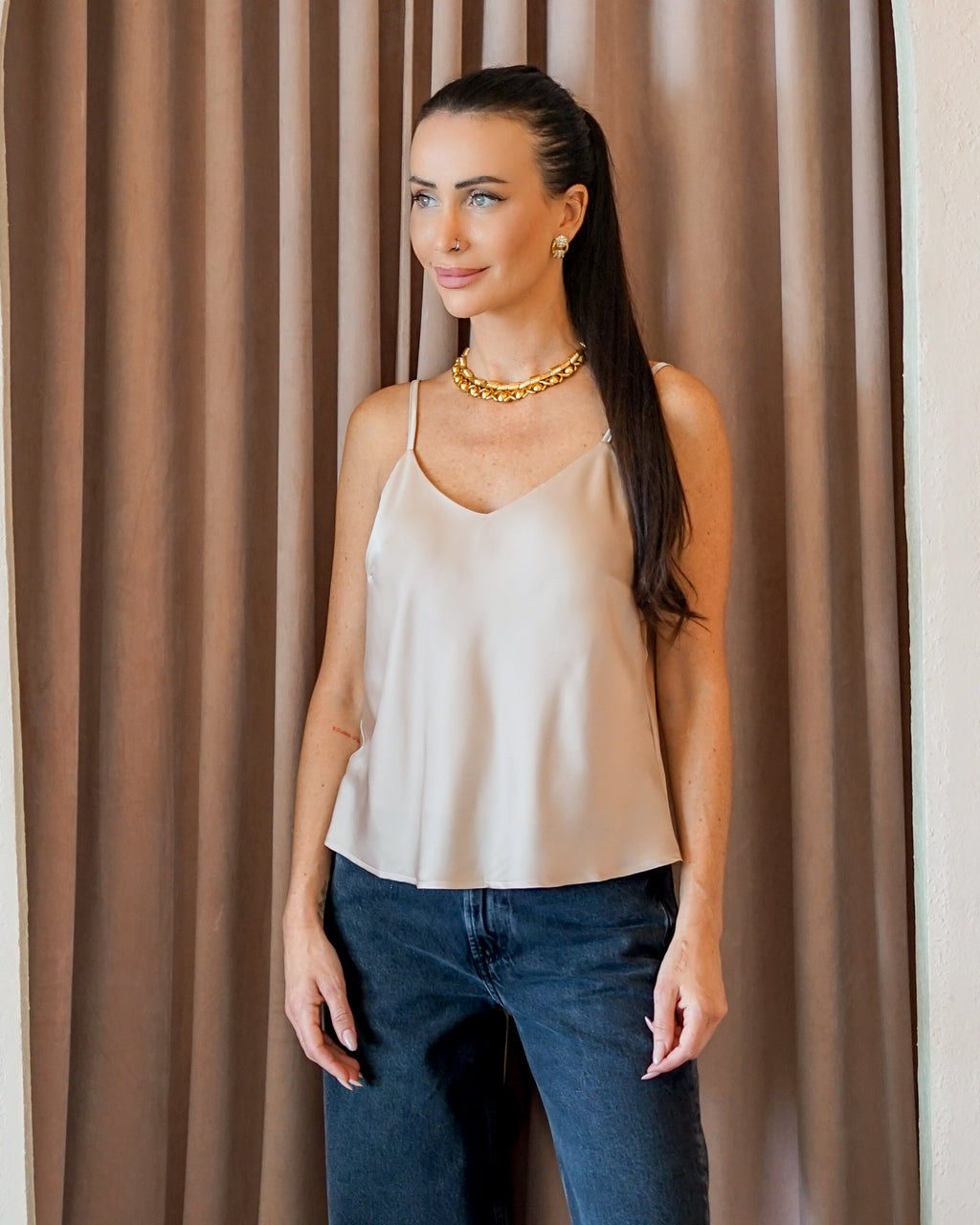 Basic Cooper Cami Champagne