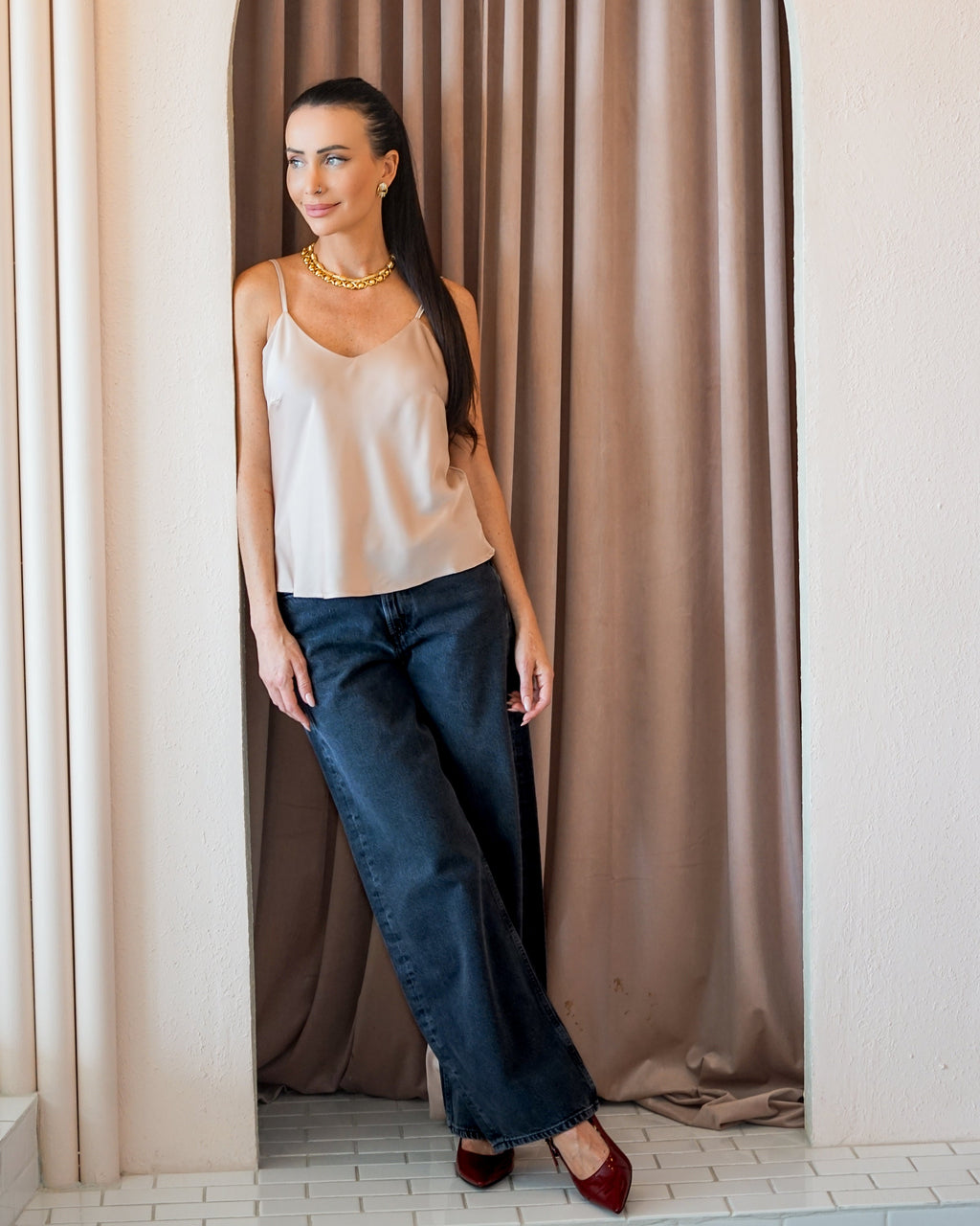 Basic Cooper Cami Champagne