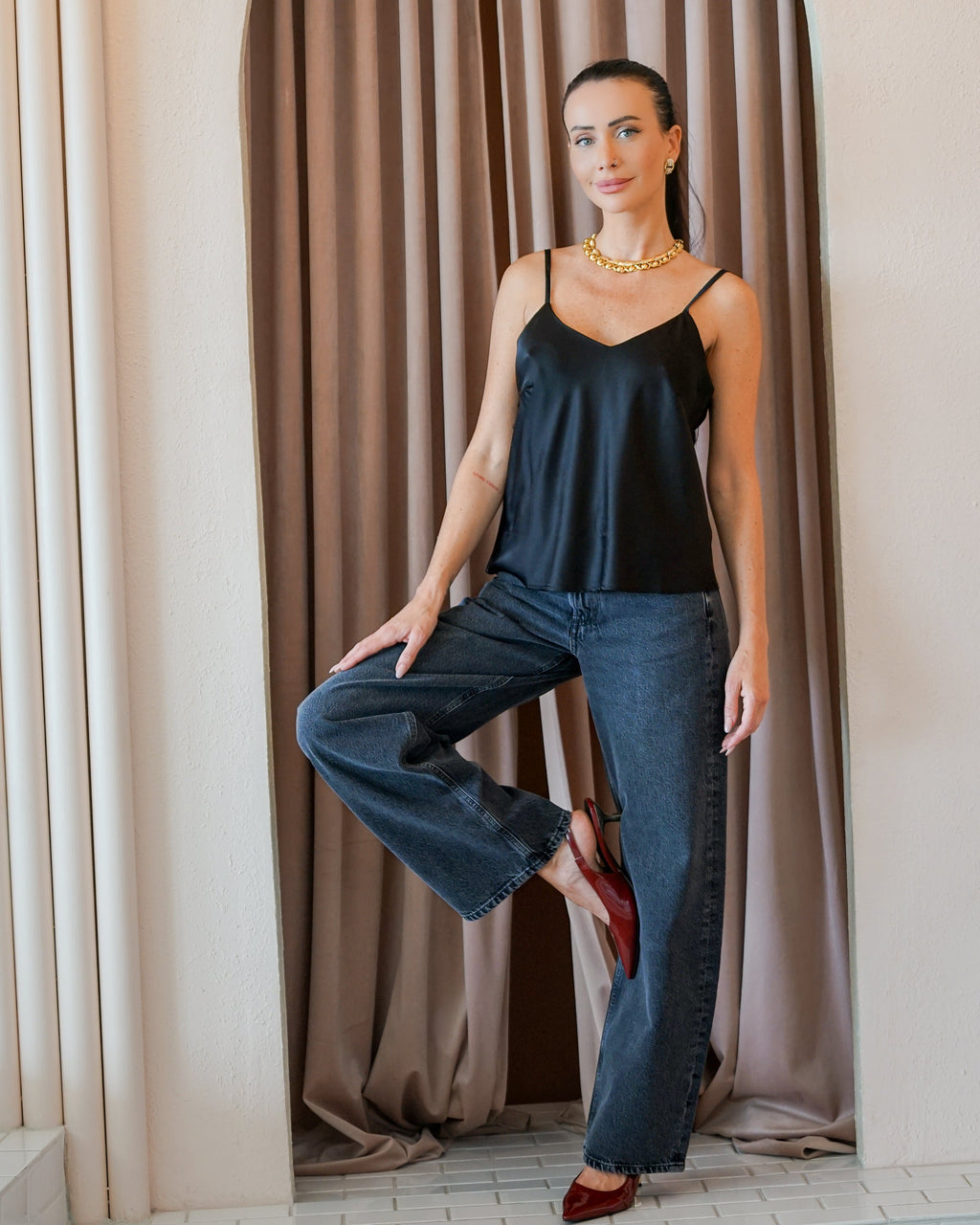 Basic Cooper Cami Black