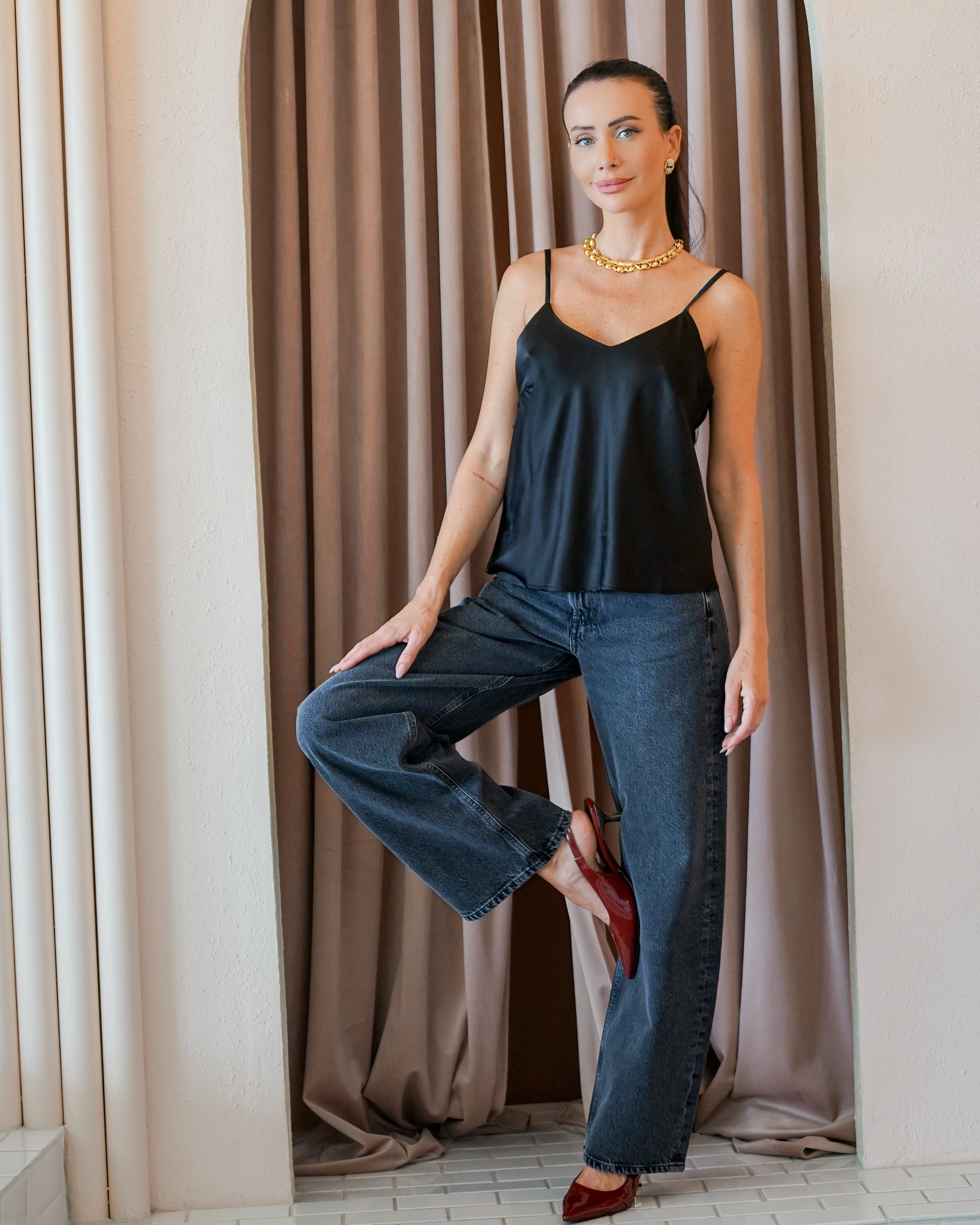 Basic Cooper Cami Black