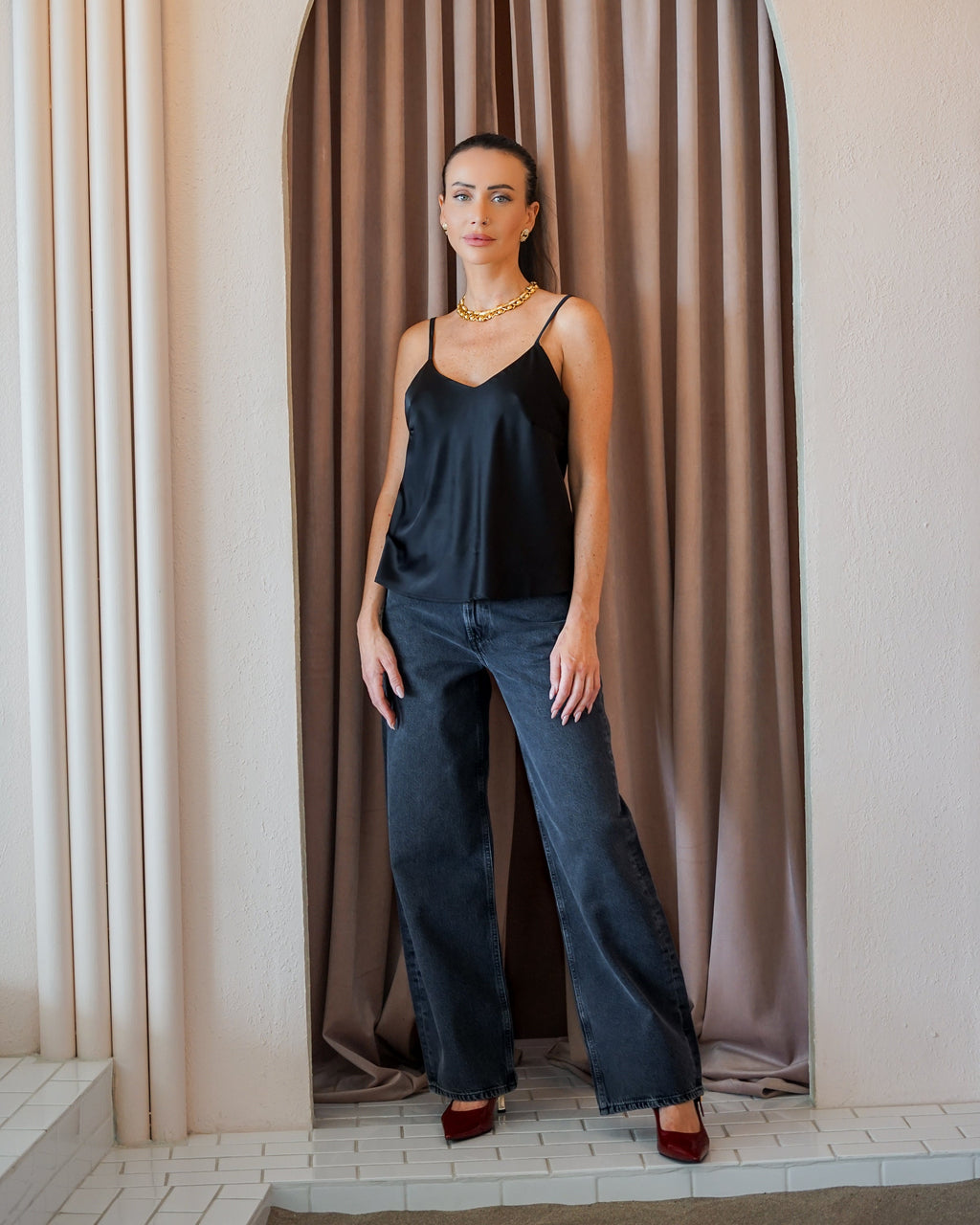 Basic Cooper Cami Black