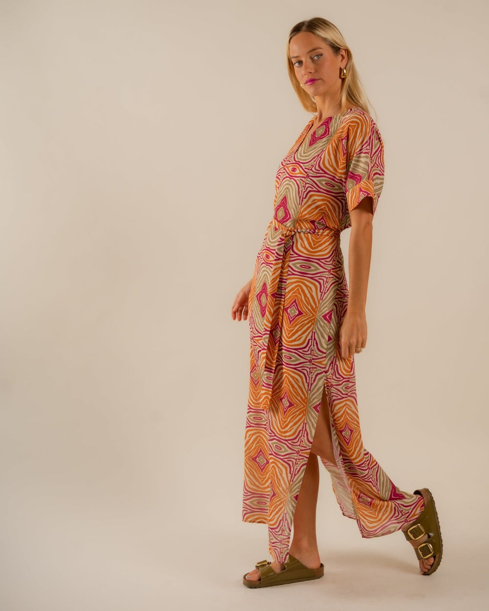 Beatrice Kaftan Dress Mesmerized Pattern