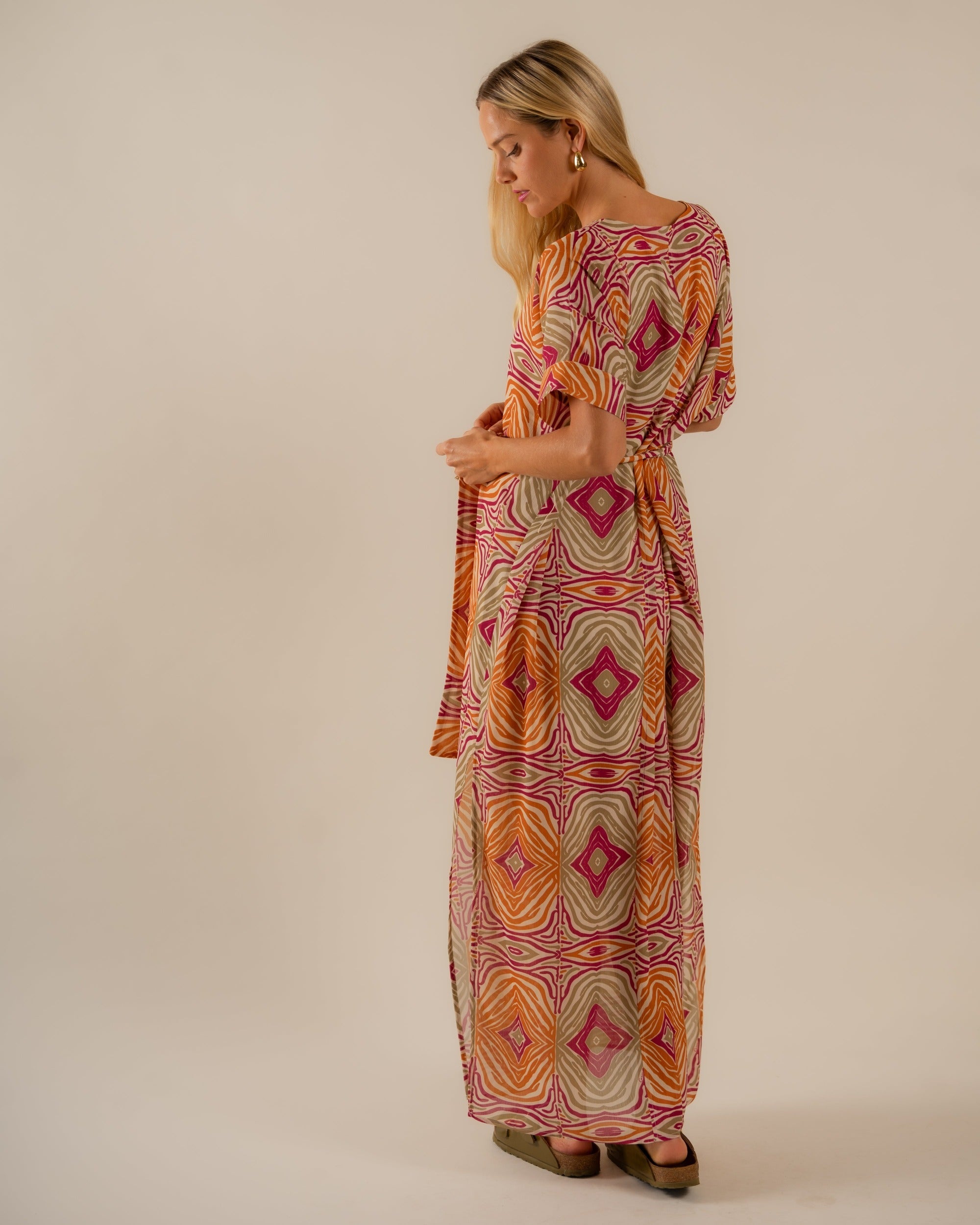 Beatrice Kaftan Dress Mesmerized Pattern