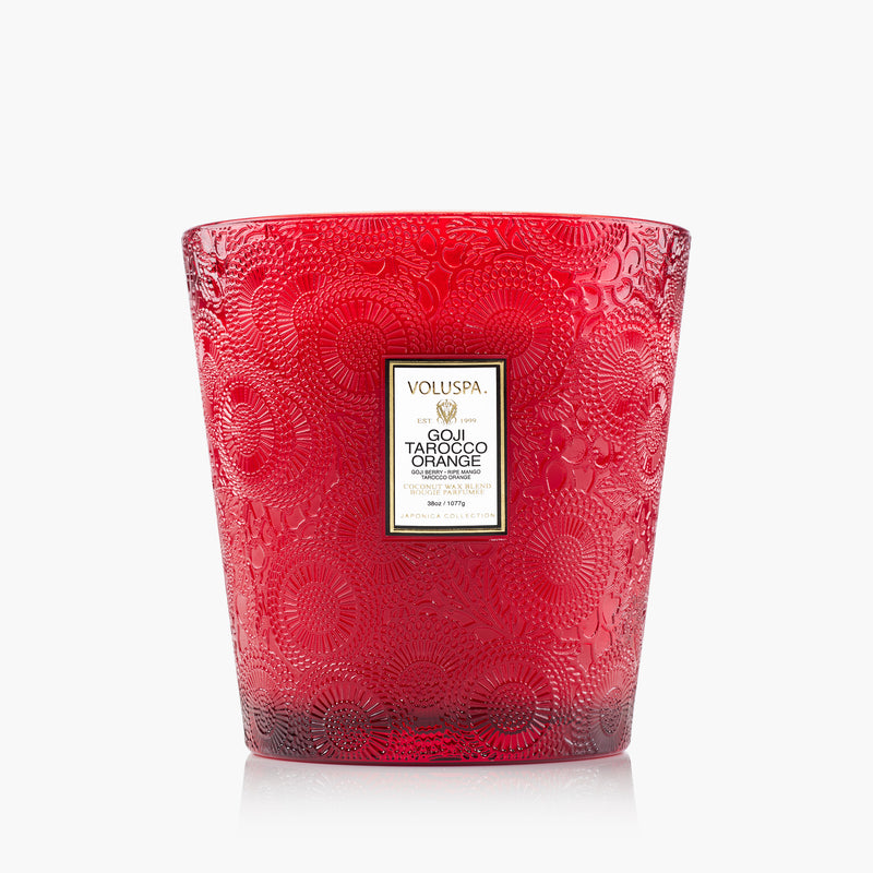 Goji Tarocco Orange 3 Wick Hearth Candle