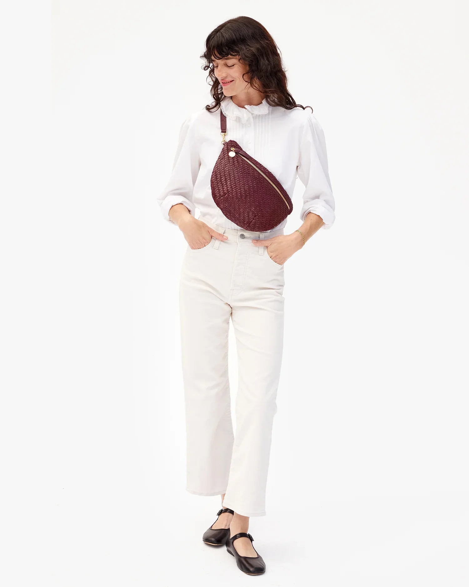 Grande Fanny Woven Zig-Zag Cassis