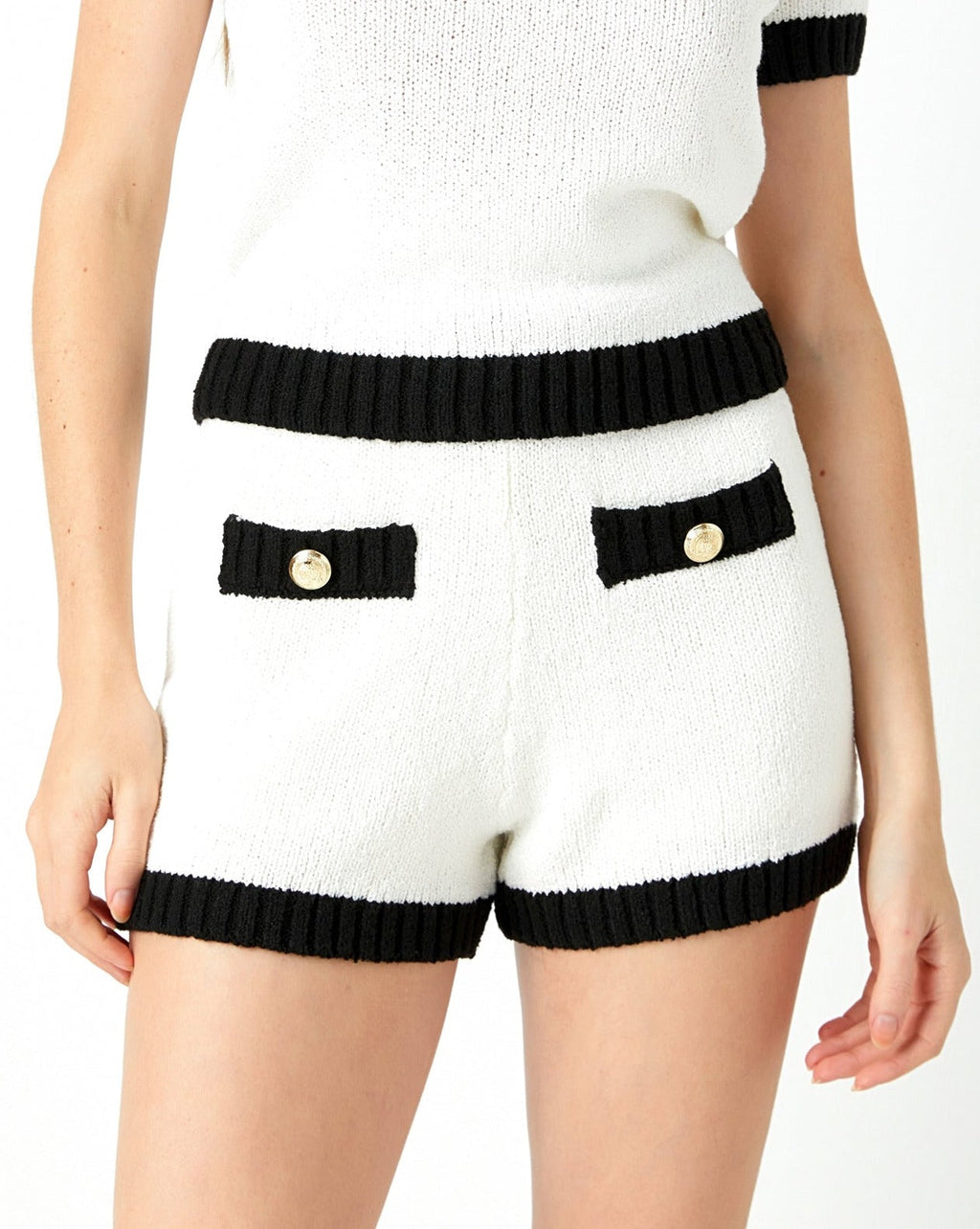 CROCHET KNIT SHORTS