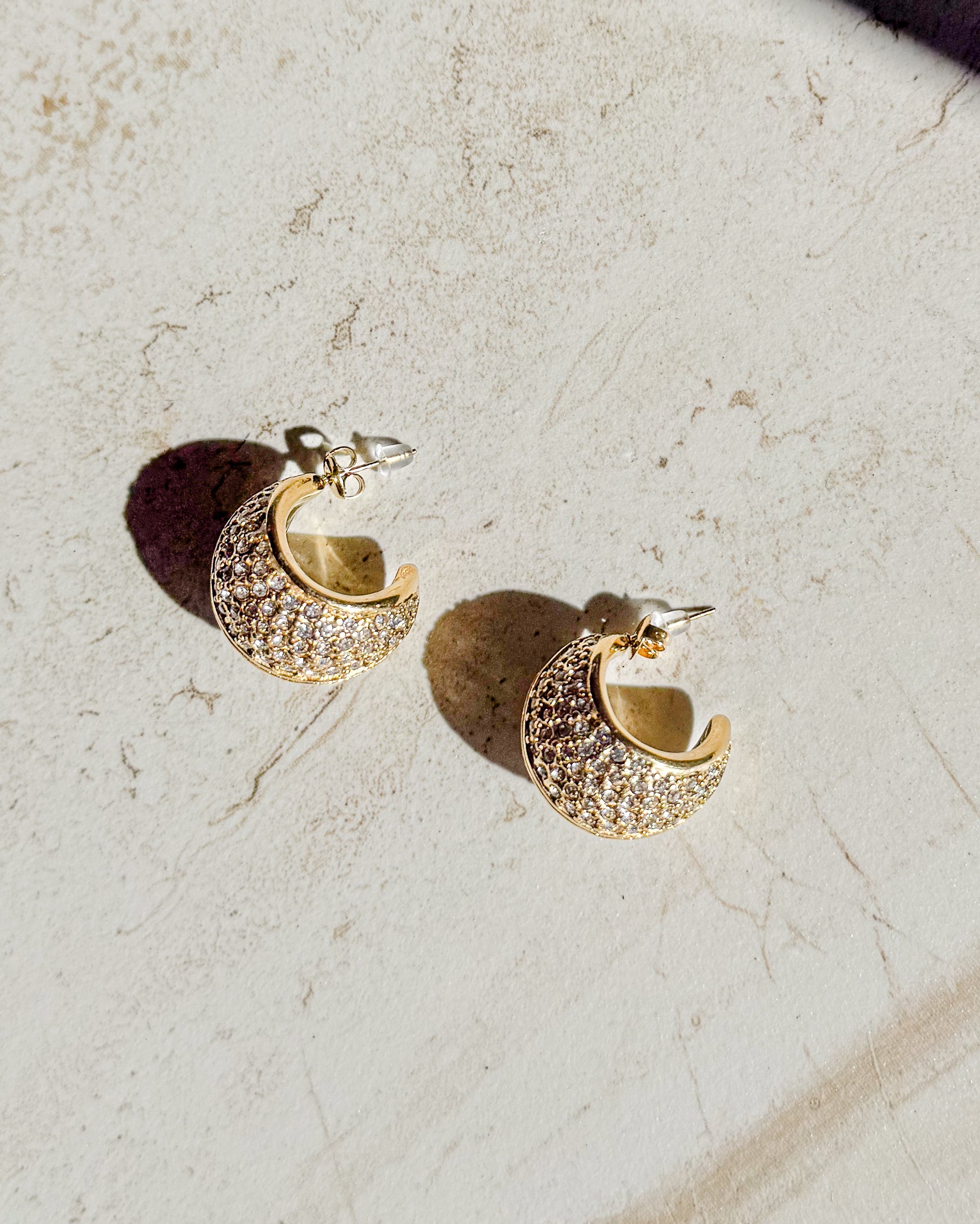 Gold-Plated Hoop Earrings