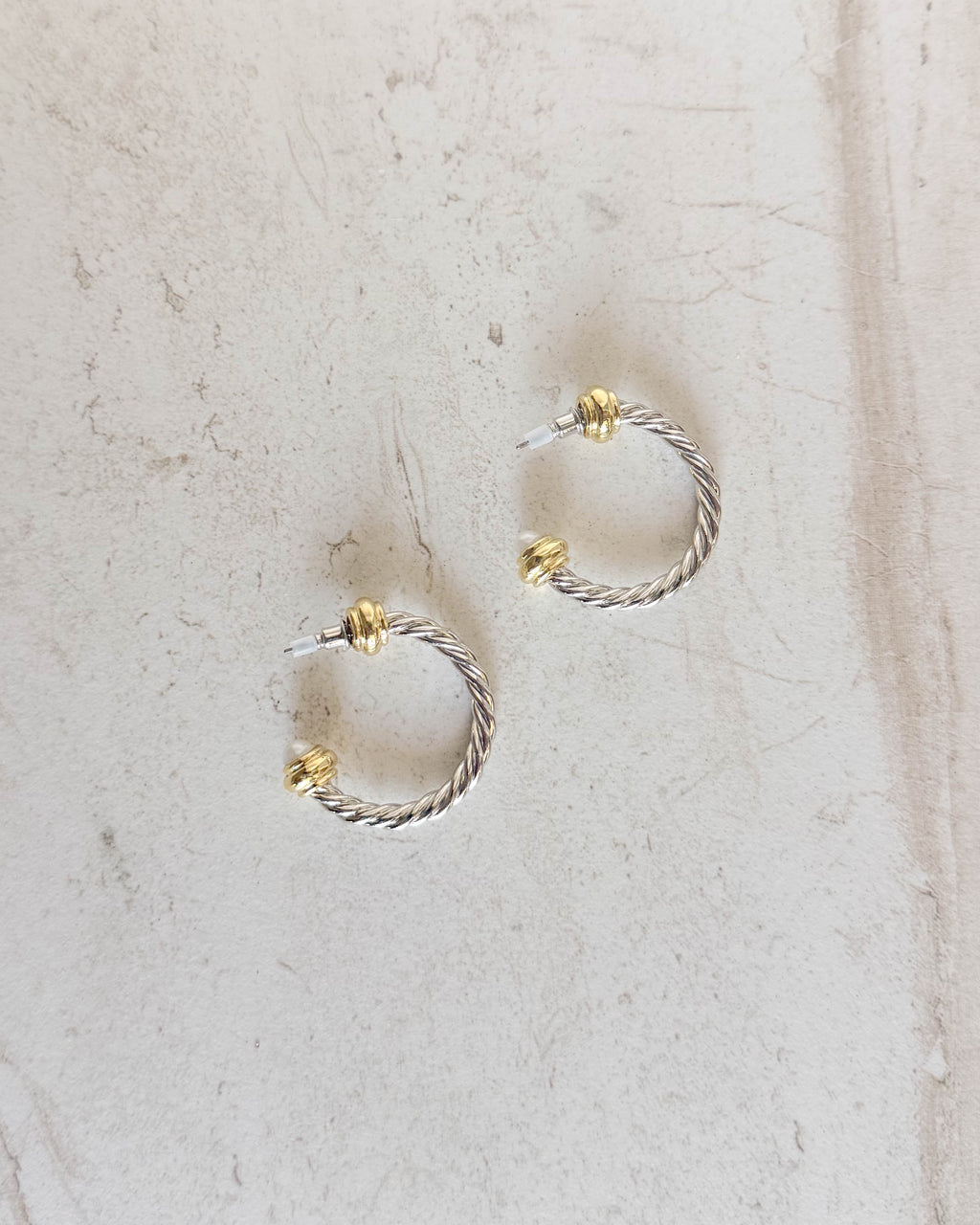 Duo Mixed Medal Rope Hoops - Pearl