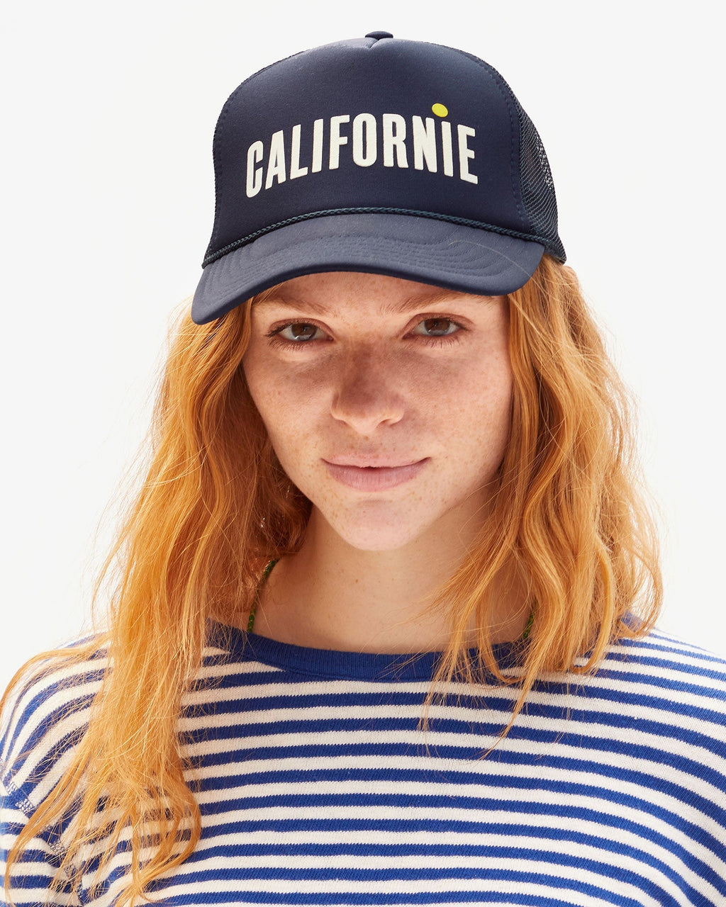 Trucker Hat Navy w/ Cream & Citron Californie