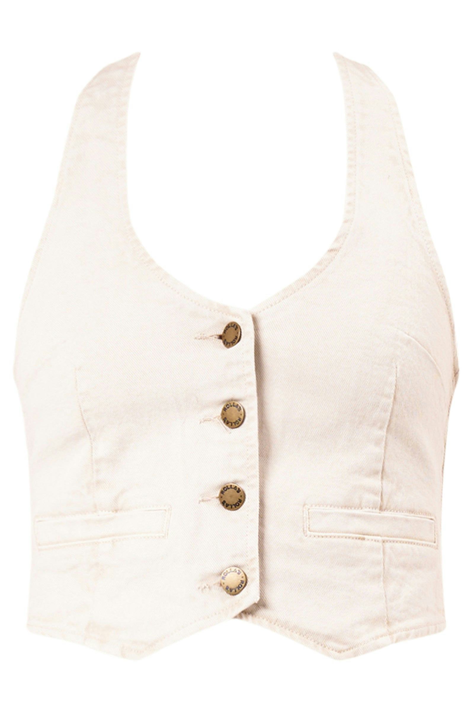 Halter Vest - Off White